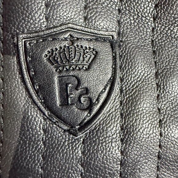 Bleu Grandeur Men's Collection size XL Faux Leather Fur Lining Black Camo - Picture 7 of 13